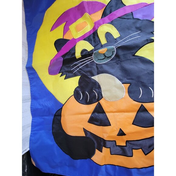 Nylon with cat flag large Halloween vintage home decor - Picture 4 of 7